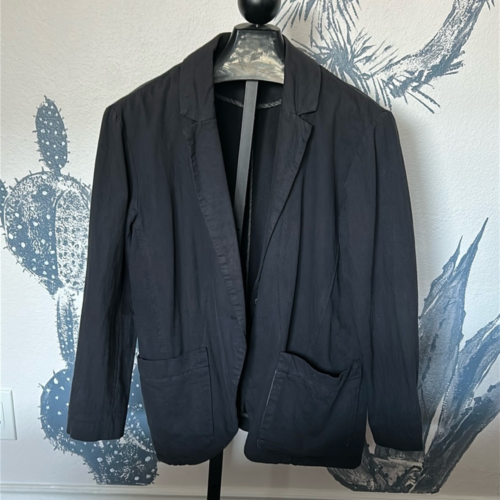 Free People Simply Perfect one button Linen Blend blazer.